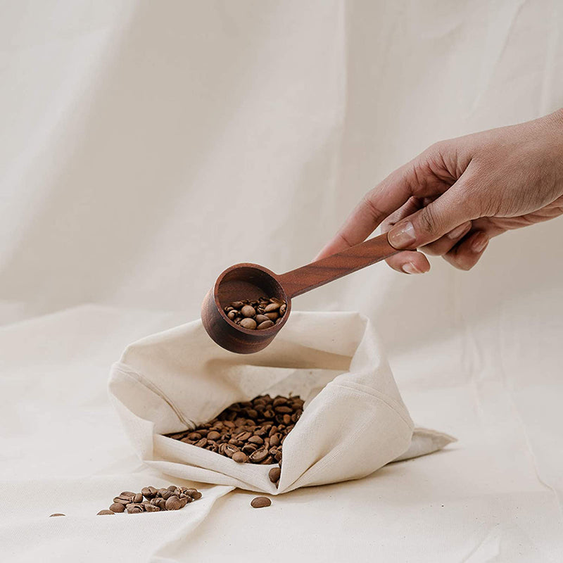 Wooden Measuring Coffee Bean Scoop