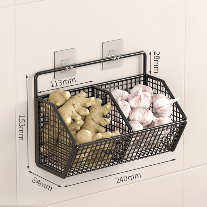 Wall Mounted Metal Storage Baskets