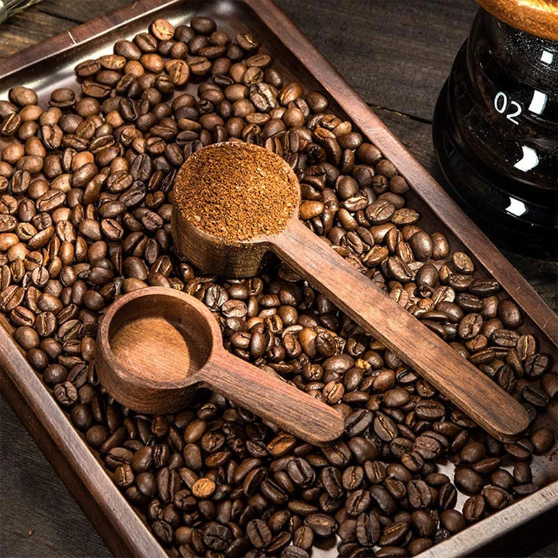 Wooden Measuring Coffee Bean Scoop