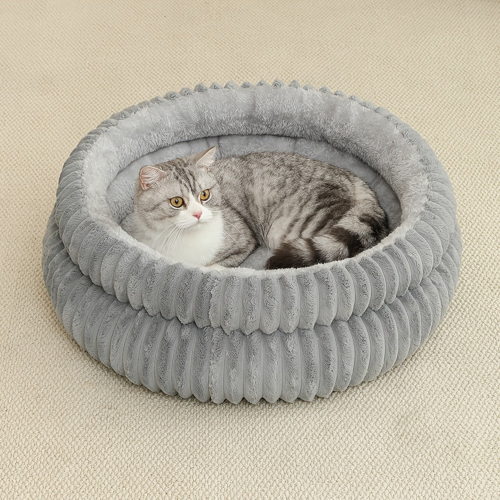 Double Round Cats & Dogs Bed