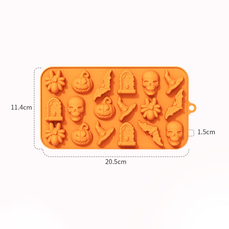 Halloween Cake & Candy Silicone Mold Trays