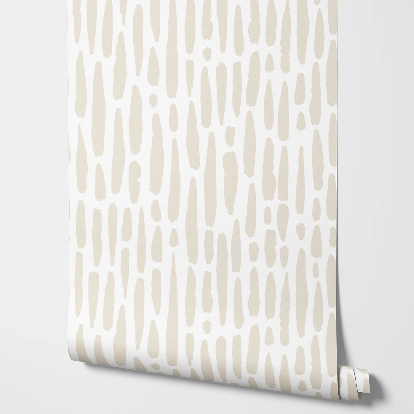 Beige Brush Peel and Stick Wallpaper
