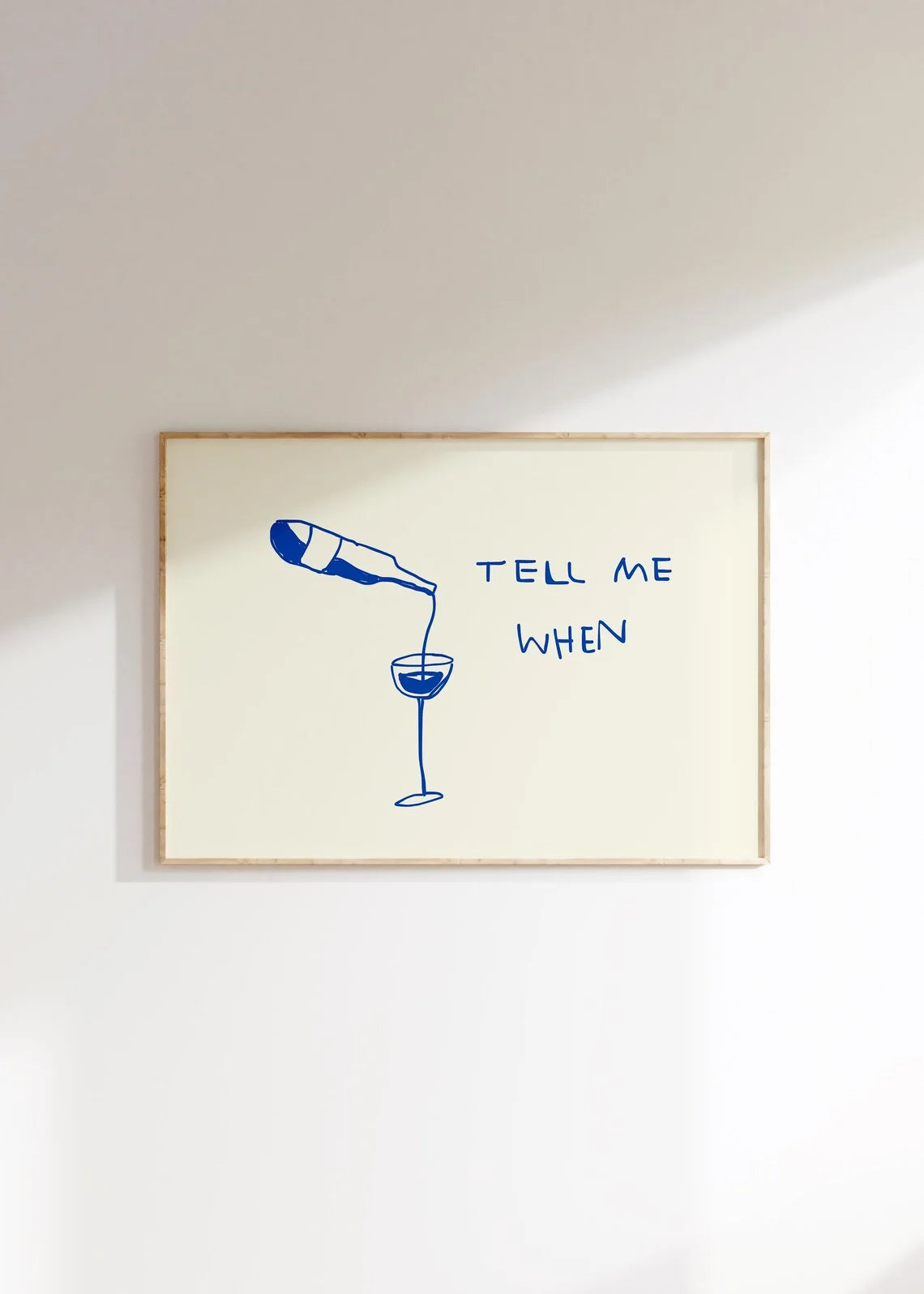 Horizontal Wine Canvas Poster