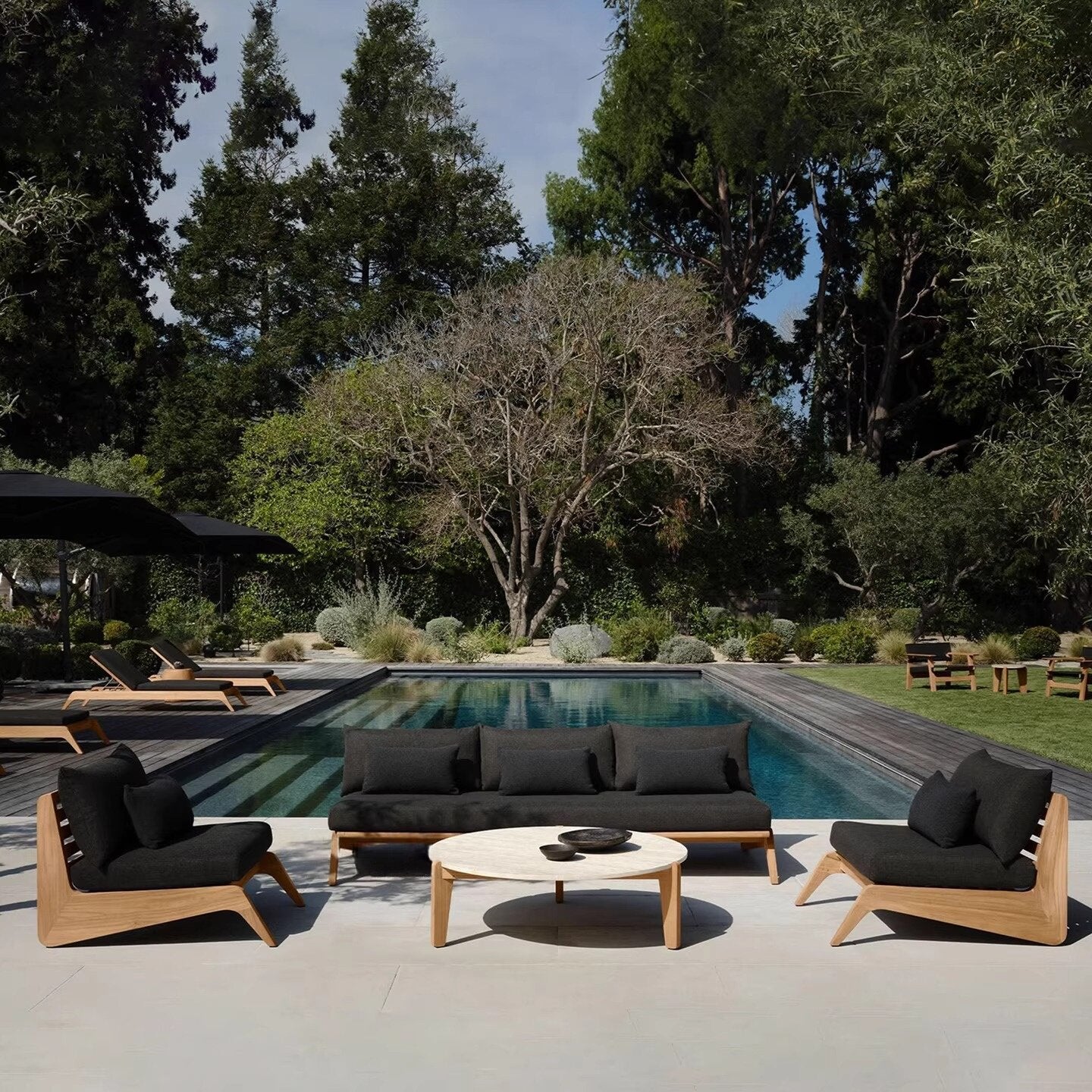 Solid Wood Sofa Patio & Garden Sets