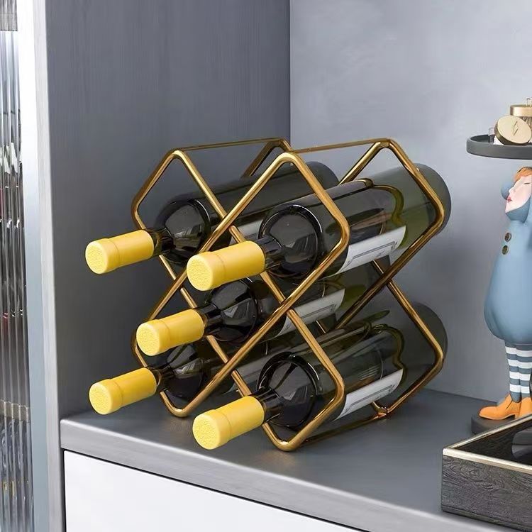 5/8 Grid Metal Wine Bottle Rack