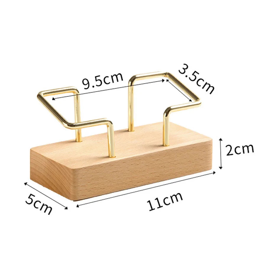 Wooden & Metal Business Card Stands