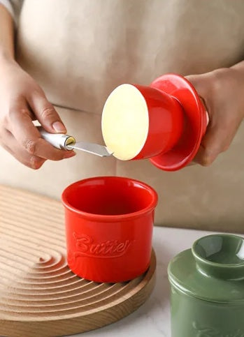 Ceramic Butter Containers with Lid