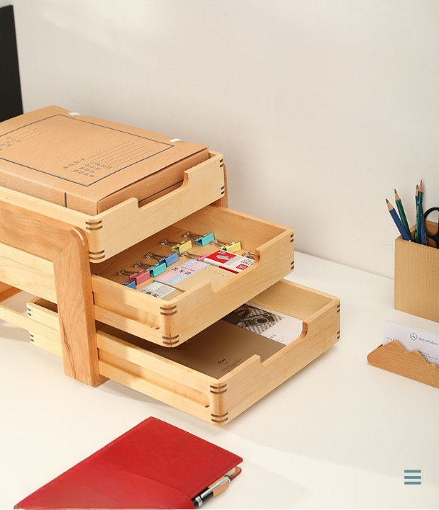 Solid Wood Storage Drawers