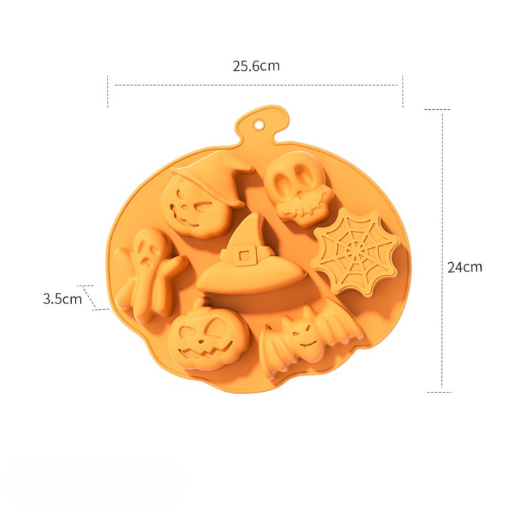 Halloween Cake & Candy Silicone Mold Trays