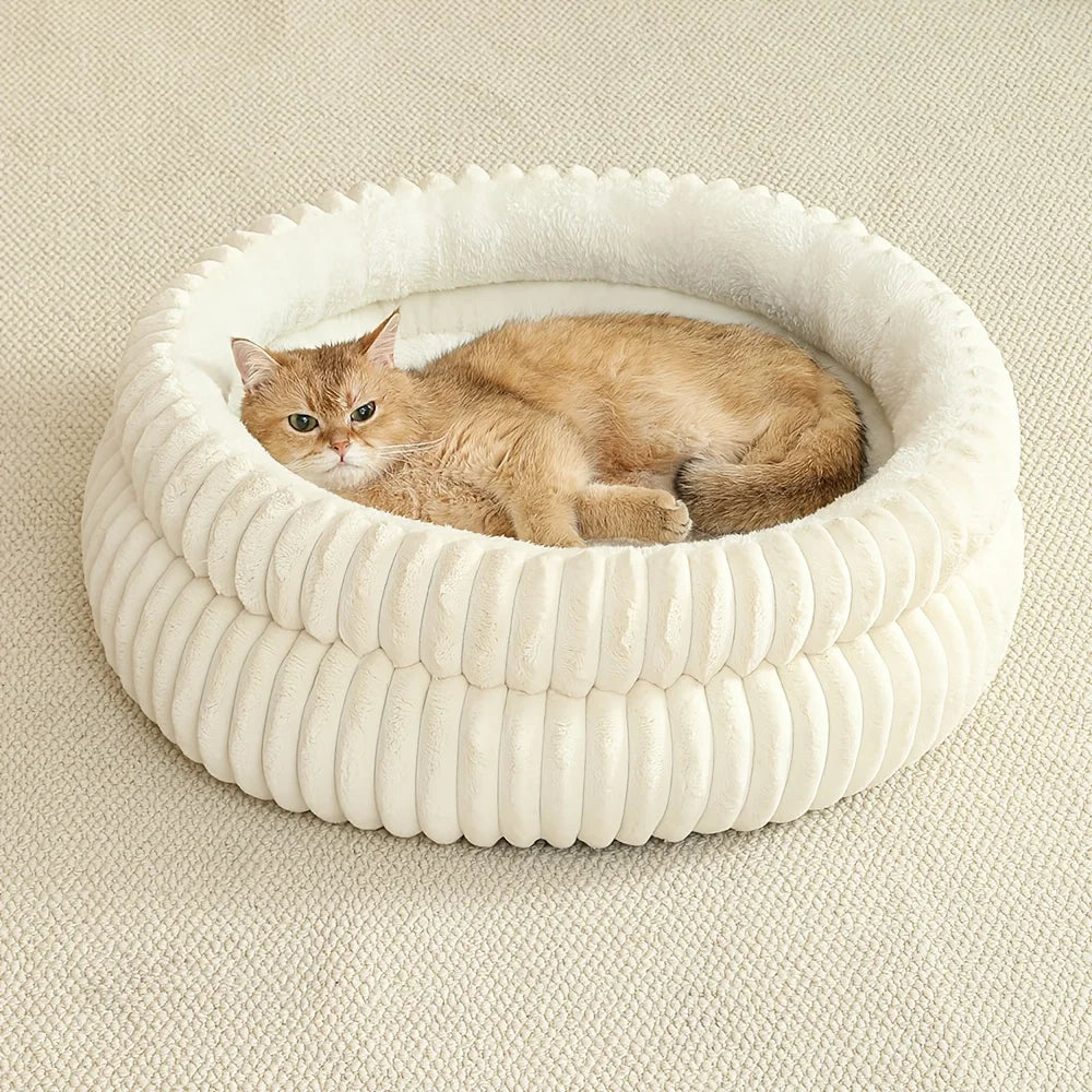 Double Round Cats & Dogs Bed