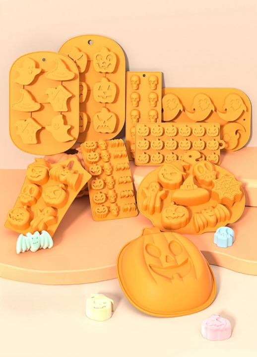 Halloween Cake & Candy Silicone Mold Trays