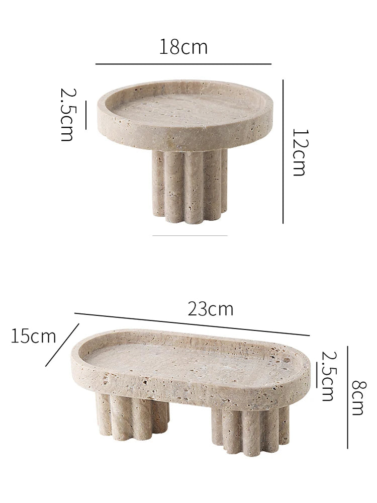 Light Lux Stone Decorative Trays