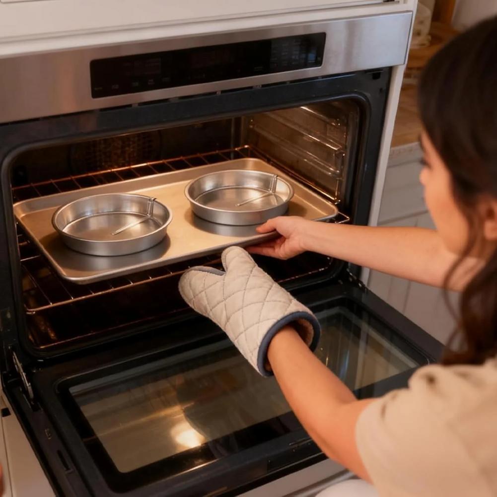 Nonstick Round Cake Pan with Built-In Swivel Blade
