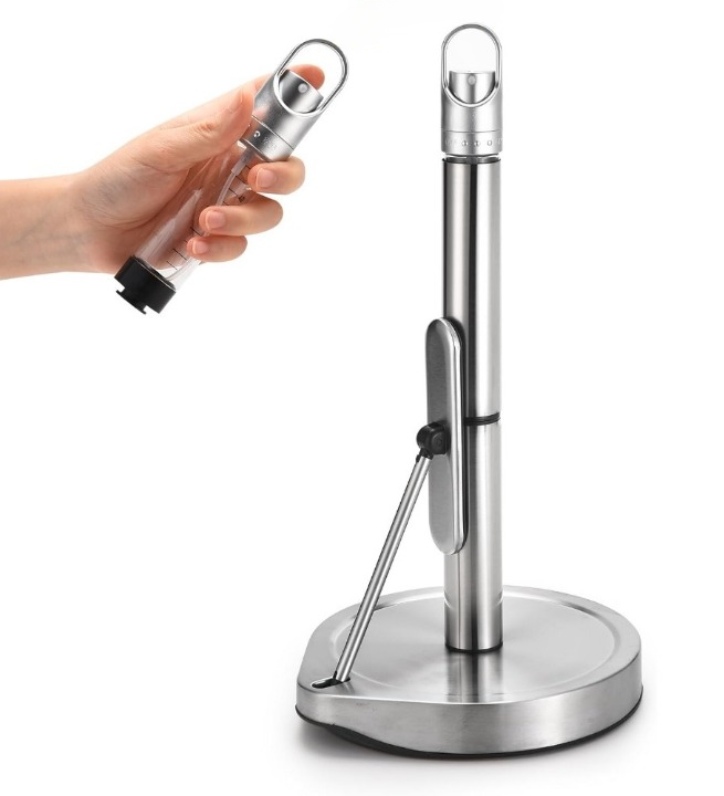 Paper Towel Holder with Spray Bottle