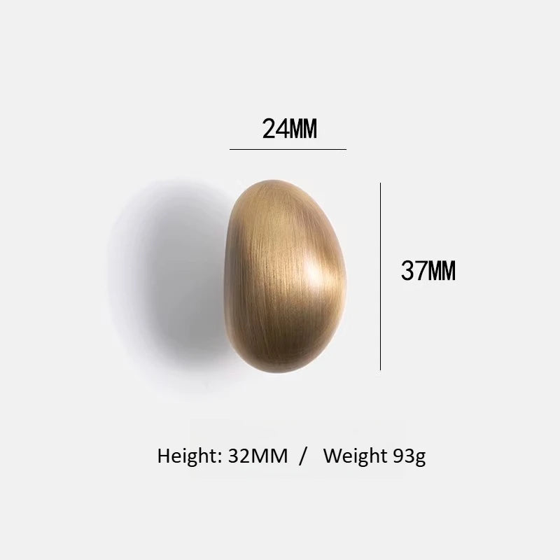 Irregular Retro Solid Brass Cabinet Knobs