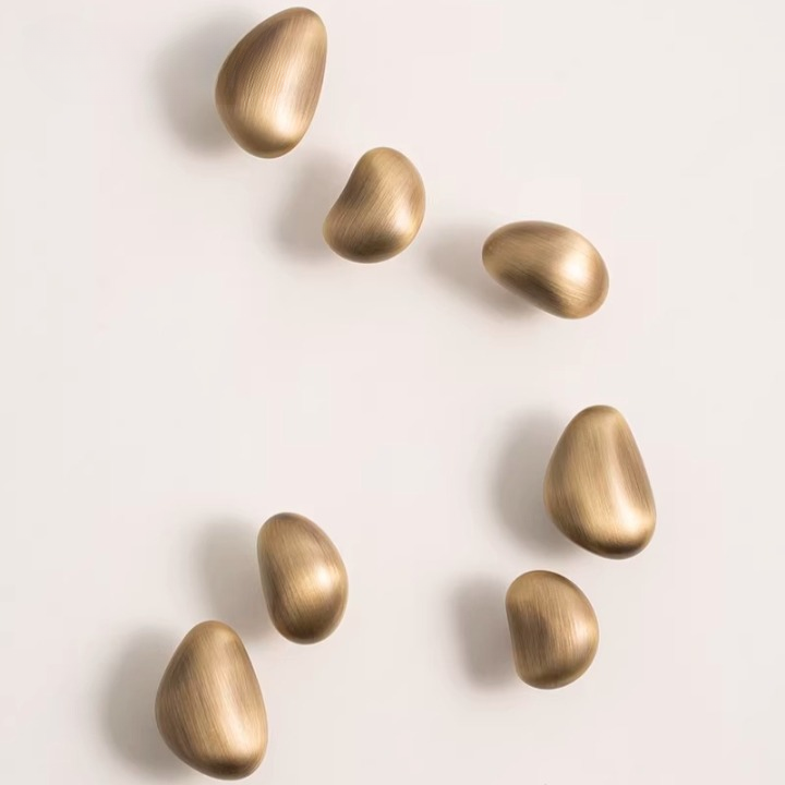 Irregular Retro Solid Brass Cabinet Knobs