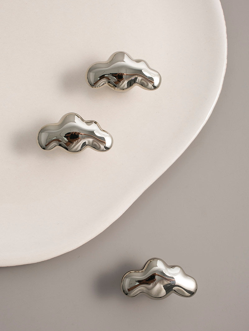 Silver Cloud & Star Cabinet Knobs