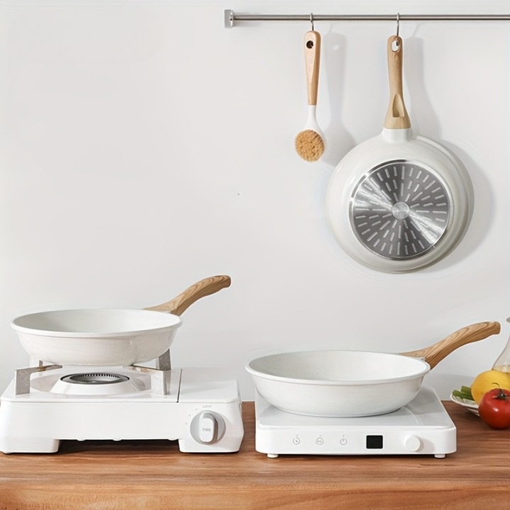 Frying Pans with Wooden Handles