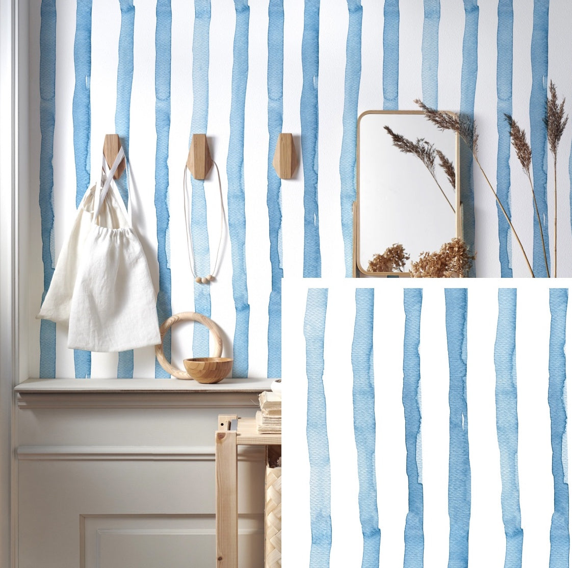 Stripes Peel and Stick Wallpaper