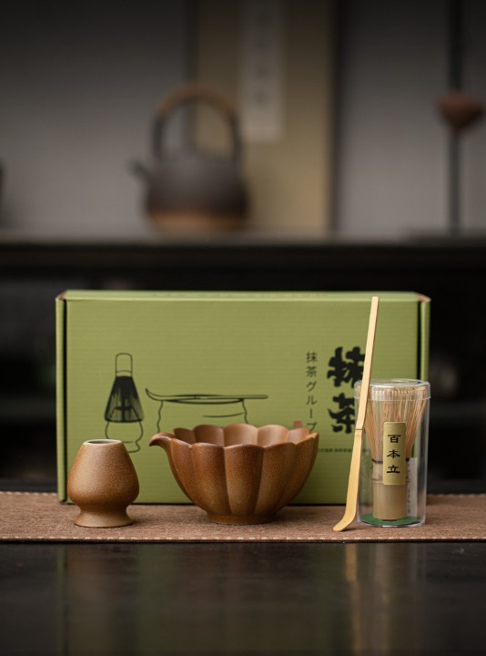 Cherry Bowl Shape Matcha Set