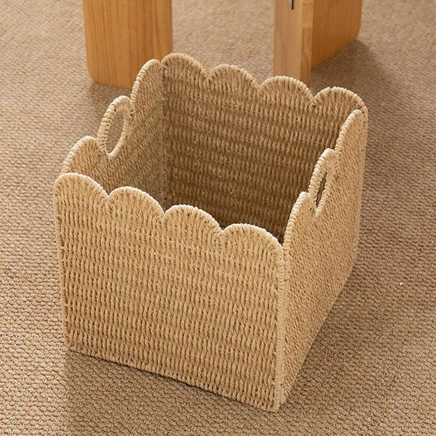 Foldable Storage Basket Bin with Handles
