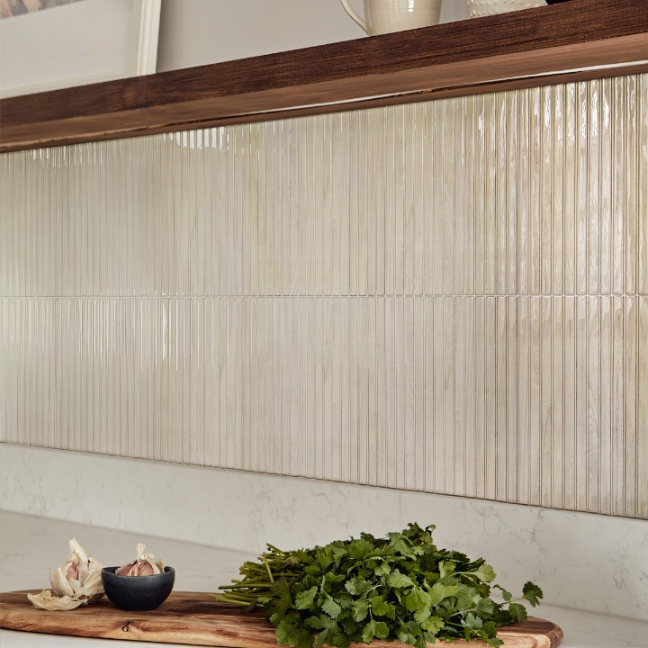 Beige Thin Rectangular Peel and Stick Tiles