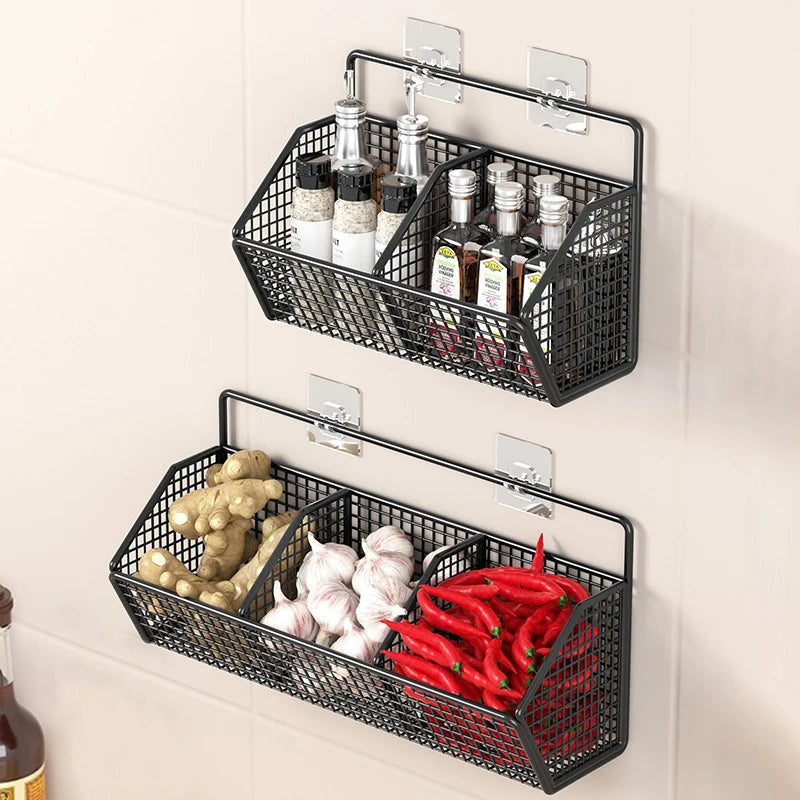 Wall Mounted Metal Storage Baskets