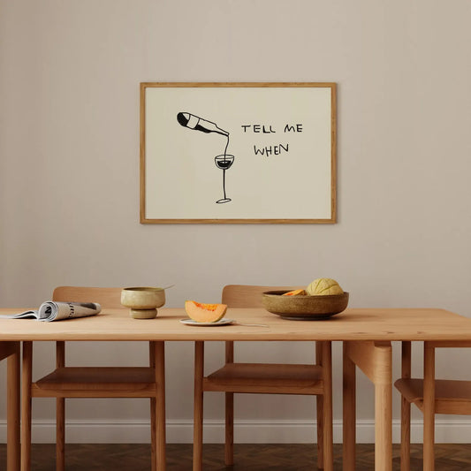 Horizontal Wine Canvas Poster