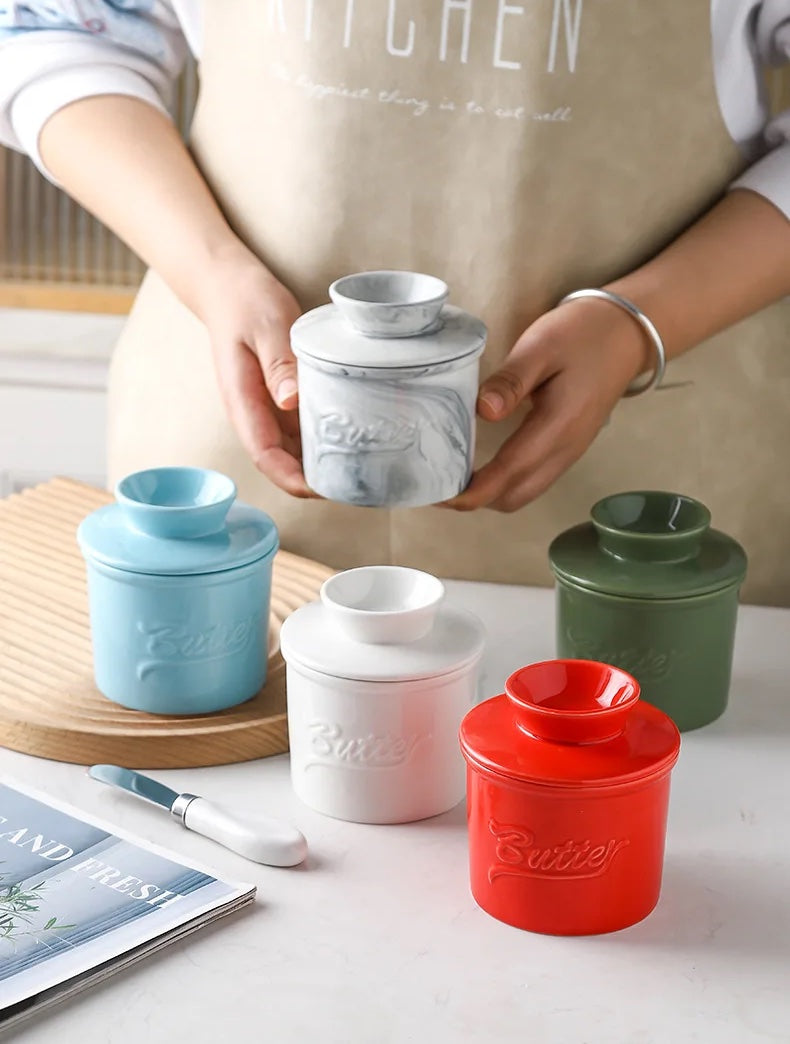 Ceramic Butter Containers with Lid