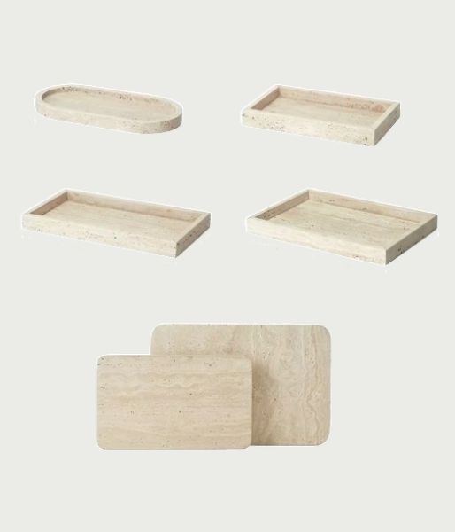 Travertine Style Stone Trays