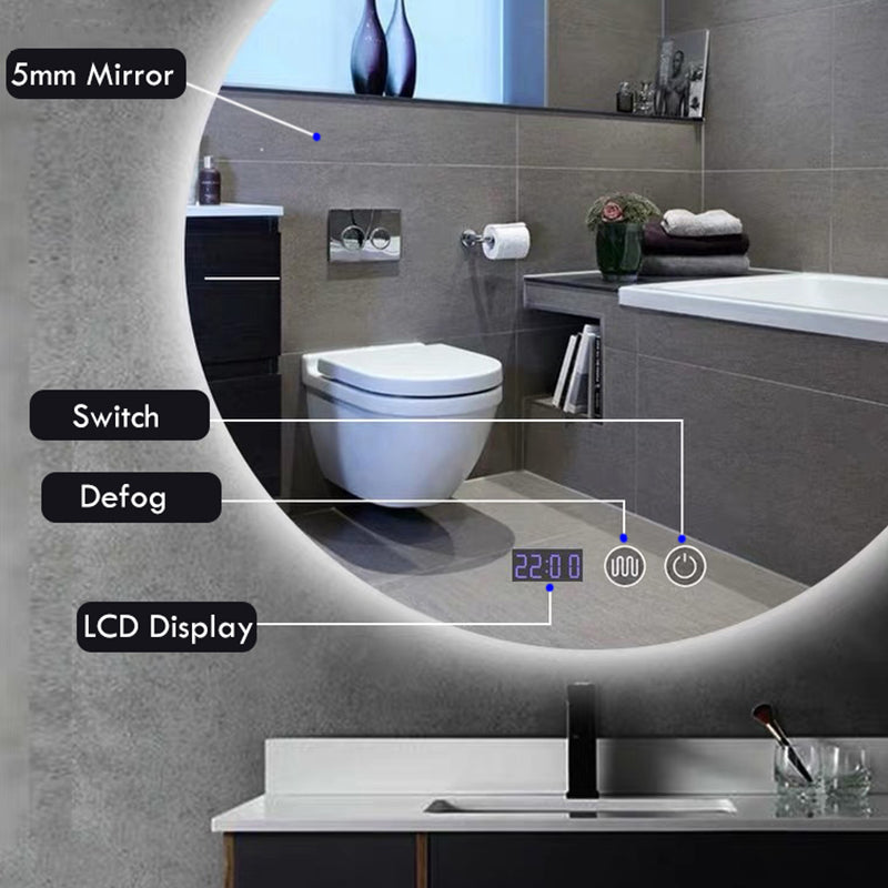 Round Bathroom Smart Mirror