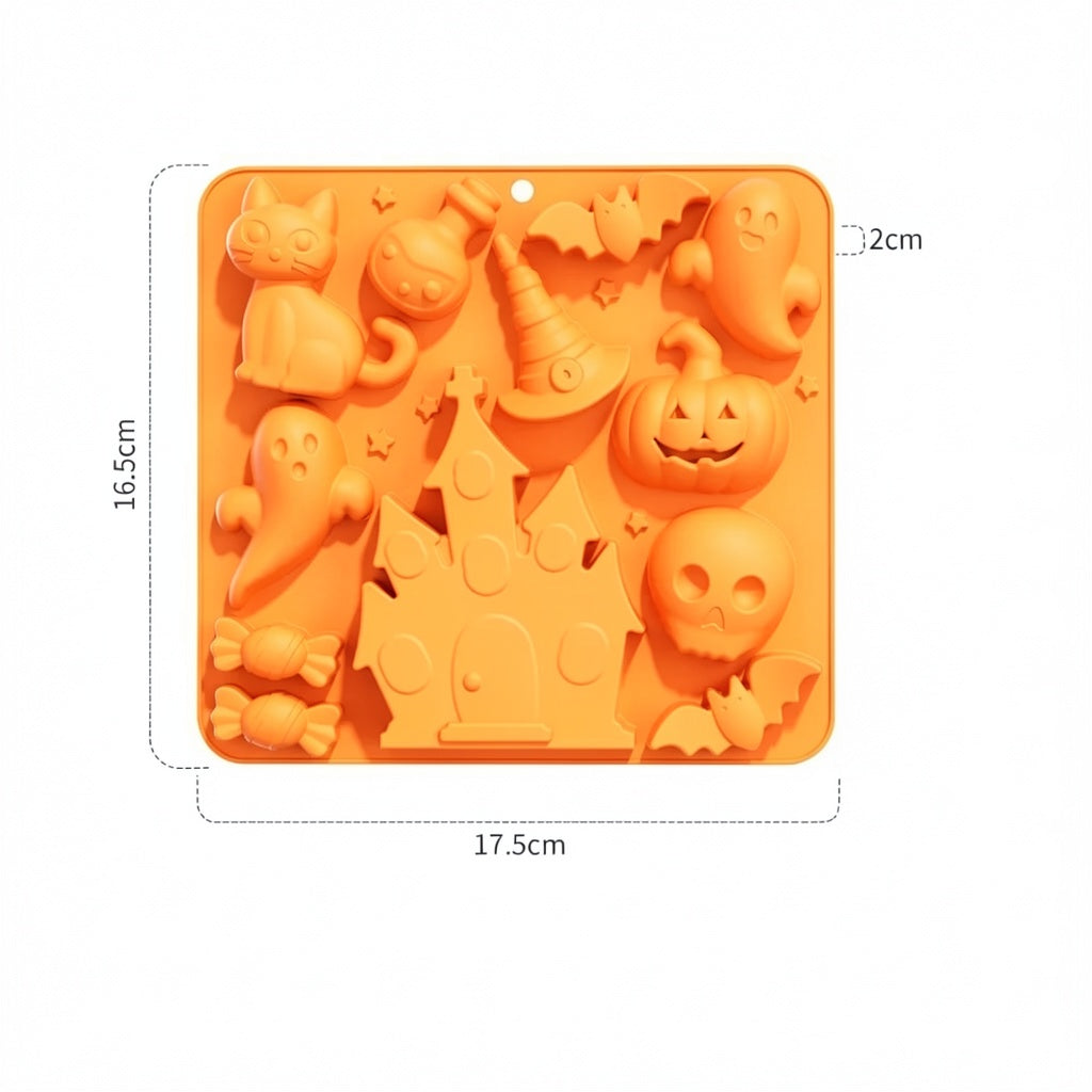 Halloween Cake & Candy Silicone Mold Trays