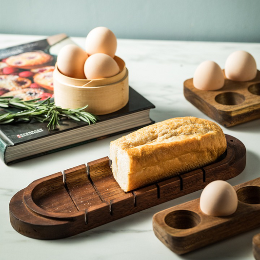 Wooden French Bread Cutting Plate