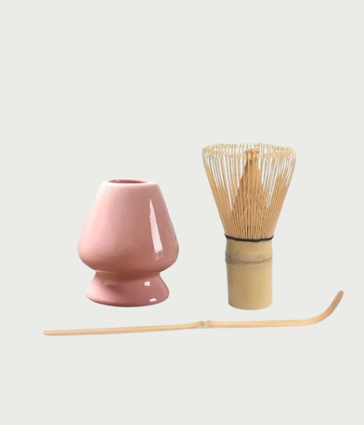 Cherry Blossom Ceramic Matcha Bowl Sets