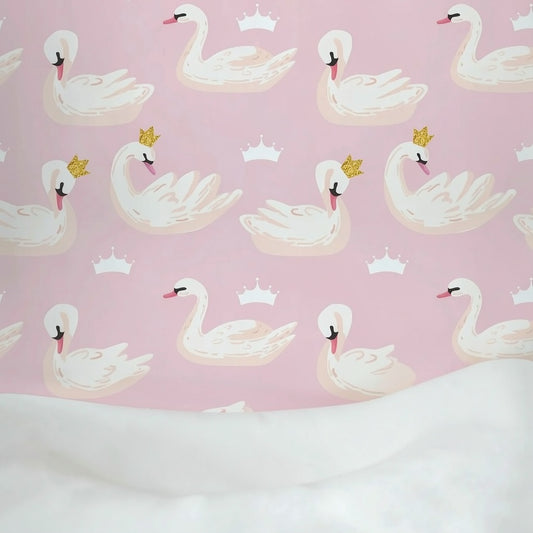 Swans and Crowns Peel and Stick Wallpaper