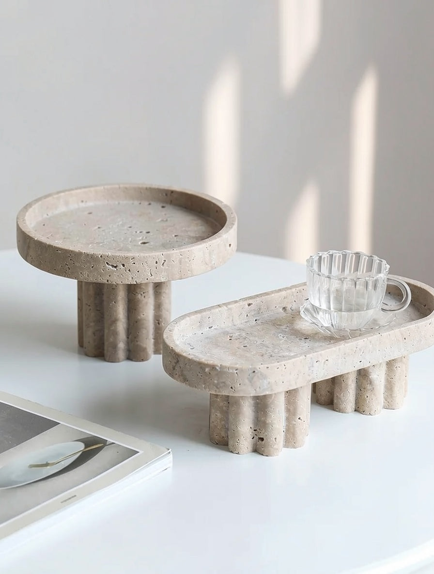 Light Lux Stone Decorative Trays
