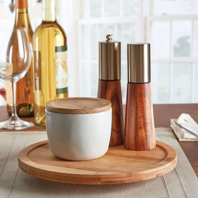 Wooden Rotating Tray