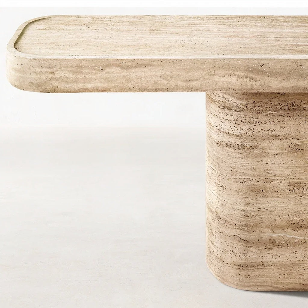 Travertine Light Lux Entrance Table