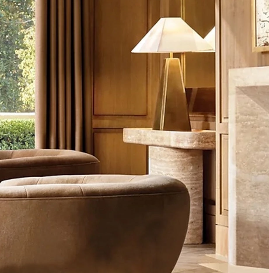 Travertine Light Lux Entrance Table
